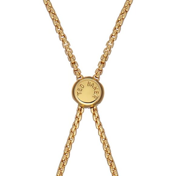 Women’s Crystal Tennis Bracelet Adjustable Gold Brass Sparkling Gift - Picture 2 of 5